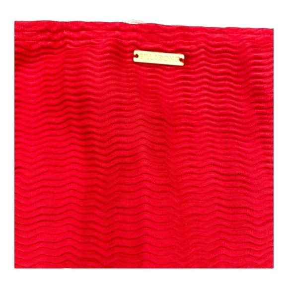Billabong Wave Trip Plunge Top and Tropic Bikini Bottom in Red NWOT - Picture 7 of 8